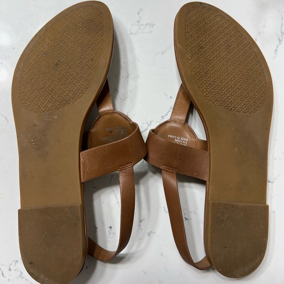 Tory Burch Tan Claire Sandals, Rohan Tan, Size 9 - Picture 2 of 10